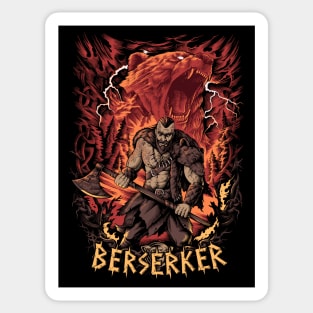 Viking Berserker Pagan Norse Bear Warrior Sticker